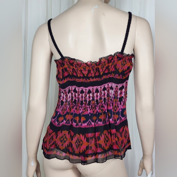 Diane von Furstenberg sheer silk tank top 10 - Picture 5 of 6